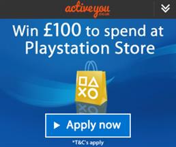 ActiveYou - Win £100 to spend at Playstation Store [UK] (Incent) CPA offer