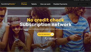 Sunshine Mobile - No Credit Checks CPA offer